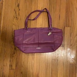Coach Leather Purse Fuschia